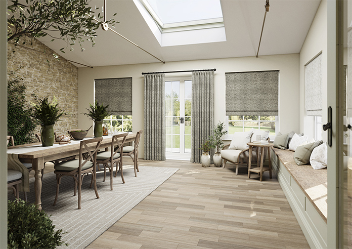 William Morris At Home Marigold Velvet, Iron - Twist&Fit Roman Blind - Image 7